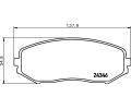 HELLA PAGID Sada brzdovch destiek HPG 8DB 355 012-351, 8DB 355 012-351