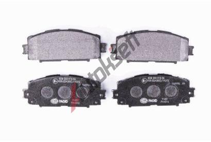 HELLA PAGID Sada brzdovch destiek HPG 8DB 355 012-361, 8DB 355 012-361