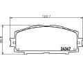 HELLA PAGID Sada brzdovch destiek HPG 8DB 355 012-361, 8DB 355 012-361