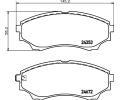 HELLA PAGID Sada brzdovch destiek HPG 8DB 355 012-381, 8DB 355 012-381