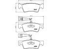 HELLA PAGID Sada brzdovch destiek HPG 8DB 355 012-441, 8DB 355 012-441