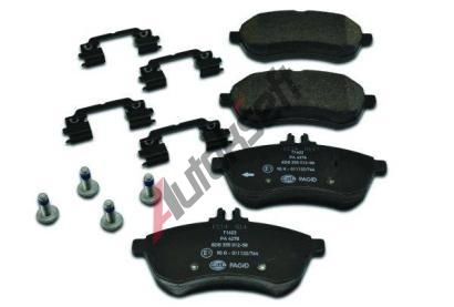 HELLA PAGID Sada brzdovch destiek HPG 8DB 355 012-581, 8DB 355 012-581