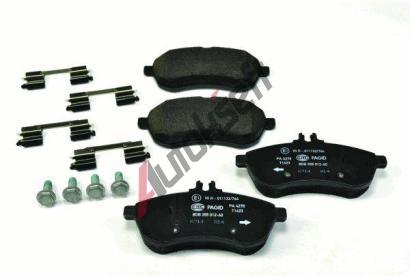 HELLA PAGID Sada brzdovch destiek HPG 8DB 355 012-601, 8DB 355 012-601