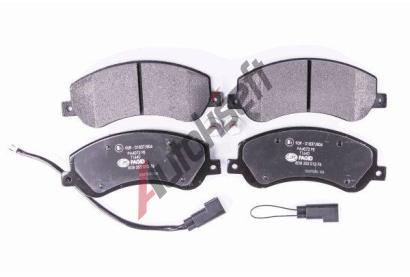 HELLA PAGID Sada brzdovch destiek HPG 8DB 355 012-761, 8DB 355 012-761