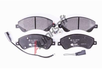 HELLA PAGID Sada brzdovch destiek HPG 8DB 355 012-771, 8DB 355 012-771