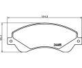 HELLA PAGID Sada brzdovch destiek HPG 8DB 355 012-771, 8DB 355 012-771