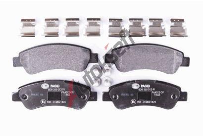 HELLA PAGID Sada brzdovch destiek HPG 8DB 355 012-911, 8DB 355 012-911