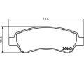 HELLA PAGID Sada brzdovch destiek HPG 8DB 355 012-911, 8DB 355 012-911