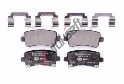 HELLA PAGID Sada brzdovch destiek HPG 8DB 355 012-991, 8DB 355 012-991