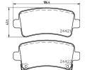 HELLA PAGID Sada brzdovch destiek HPG 8DB 355 012-991, 8DB 355 012-991