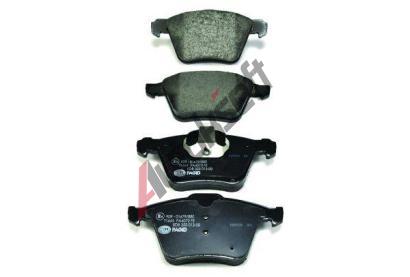 HELLA PAGID Sada brzdovch destiek HPG 8DB 355 013-001, 8DB 355 013-001