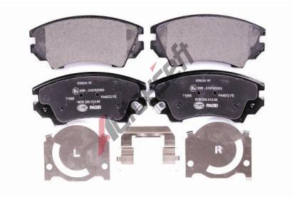 HELLA PAGID Sada brzdovch destiek HPG 8DB 355 013-041, 8DB 355 013-041