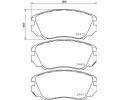 HELLA PAGID Sada brzdovch destiek HPG 8DB 355 013-051, 8DB 355 013-051