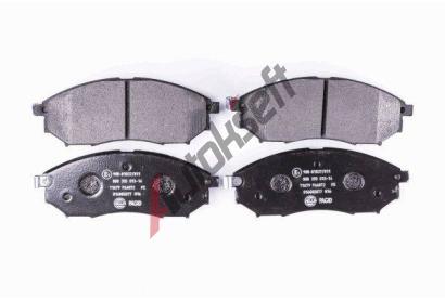 HELLA PAGID Sada brzdovch destiek HPG 8DB 355 013-141, 8DB 355 013-141