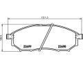 HELLA PAGID Sada brzdovch destiek HPG 8DB 355 013-141, 8DB 355 013-141