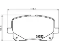 HELLA PAGID Sada brzdovch destiek ‐ HPG 8DB 355 013-161