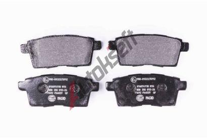 HELLA PAGID Sada brzdovch destiek HPG 8DB 355 013-261, 8DB 355 013-261