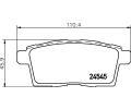 HELLA PAGID Sada brzdovch destiek HPG 8DB 355 013-261, 8DB 355 013-261