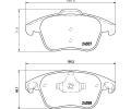 HELLA PAGID Sada brzdovch destiek HPG 8DB 355 013-351, 8DB 355 013-351
