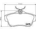 HELLA PAGID Sada brzdovch destiek HPG 8DB 355 013-421, 8DB 355 013-421