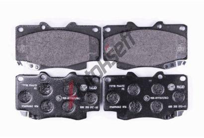 HELLA PAGID Sada brzdovch destiek HPG 8DB 355 013-481, 8DB 355 013-481
