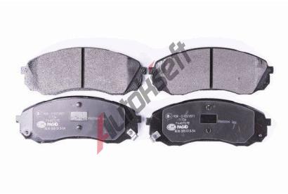 HELLA PAGID Sada brzdovch destiek HPG 8DB 355 013-541, 8DB 355 013-541