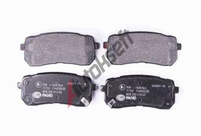 HELLA PAGID Sada brzdovch destiek HPG 8DB 355 013-551, 8DB 355 013-551