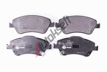 HELLA PAGID Sada brzdovch destiek HPG 8DB 355 013-561, 8DB 355 013-561