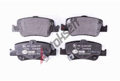 HELLA PAGID Sada brzdovch destiek HPG 8DB 355 013-571, 8DB 355 013-571