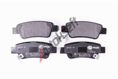 HELLA PAGID Sada brzdovch destiek HPG 8DB 355 013-591, 8DB 355 013-591