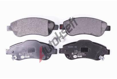 HELLA PAGID Sada brzdovch destiek HPG 8DB 355 013-611, 8DB 355 013-611