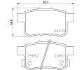 HELLA PAGID Sada brzdovch destiek HPG 8DB 355 013-631, 8DB 355 013-631