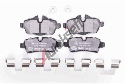 HELLA PAGID Sada brzdovch destiek HPG 8DB 355 013-661, 8DB 355 013-661