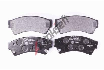 HELLA PAGID Sada brzdovch destiek HPG 8DB 355 013-761, 8DB 355 013-761