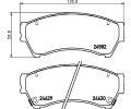 HELLA PAGID Sada brzdovch destiek HPG 8DB 355 013-761, 8DB 355 013-761