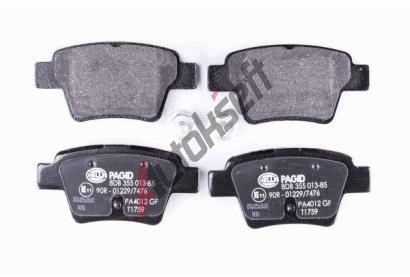 HELLA PAGID Sada brzdovch destiek HPG 8DB 355 013-851, 8DB 355 013-851