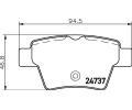 HELLA PAGID Sada brzdovch destiek HPG 8DB 355 013-851, 8DB 355 013-851