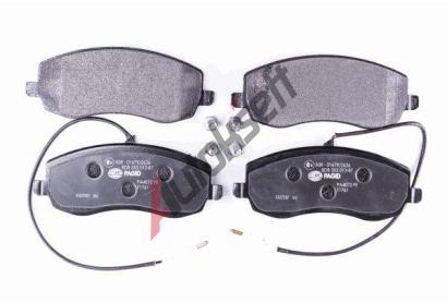 HELLA PAGID Sada brzdovch destiek HPG 8DB 355 013-871, 8DB 355 013-871