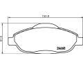 HELLA PAGID Sada brzdovch destiek HPG 8DB 355 013-911, 8DB 355 013-911
