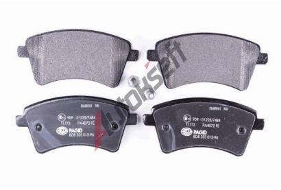 HELLA PAGID Sada brzdovch destiek HPG 8DB 355 013-961, 8DB 355 013-961