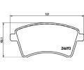 HELLA PAGID Sada brzdovch destiek HPG 8DB 355 013-961, 8DB 355 013-961