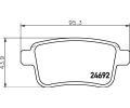 HELLA PAGID Sada brzdovch destiek HPG 8DB 355 013-971, 8DB 355 013-971