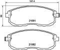HELLA PAGID Sada brzdovch destiek HPG 8DB 355 013-991, 8DB 355 013-991