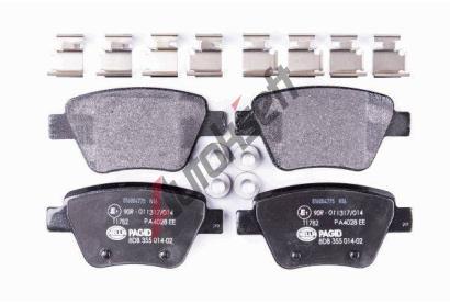 HELLA PAGID Sada brzdovch destiek HPG 8DB 355 014-021, 8DB 355 014-021