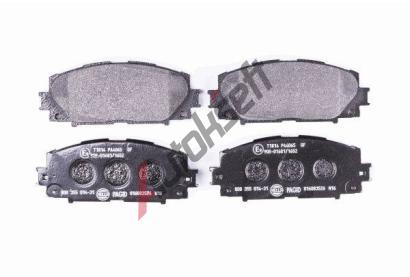 HELLA PAGID Sada brzdovch destiek HPG 8DB 355 014-311, 8DB 355 014-311
