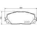 HELLA PAGID Sada brzdovch destiek HPG 8DB 355 014-311, 8DB 355 014-311