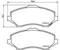 HELLA PAGID Sada brzdovch destiek HPG 8DB 355 014-321, 8DB 355 014-321