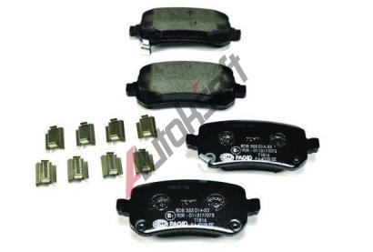 HELLA PAGID Sada brzdovch destiek HPG 8DB 355 014-331, 8DB 355 014-331