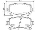HELLA PAGID Sada brzdovch destiek HPG 8DB 355 014-331, 8DB 355 014-331