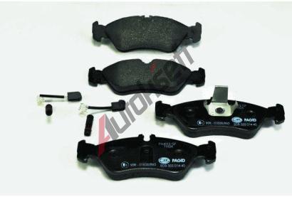 HELLA PAGID Sada brzdovch destiek HPG 8DB 355 014-401, 8DB 355 014-401